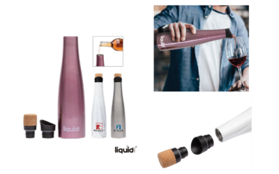 Liquid Fusion 25oz Vacuum Insulated Steel Wine Carafe/Bottle